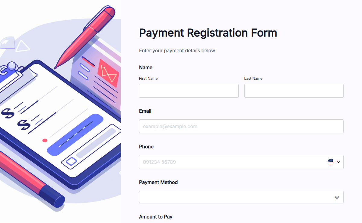 Payment Registration Form