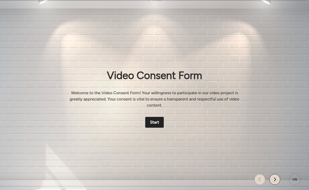Video Consent Form