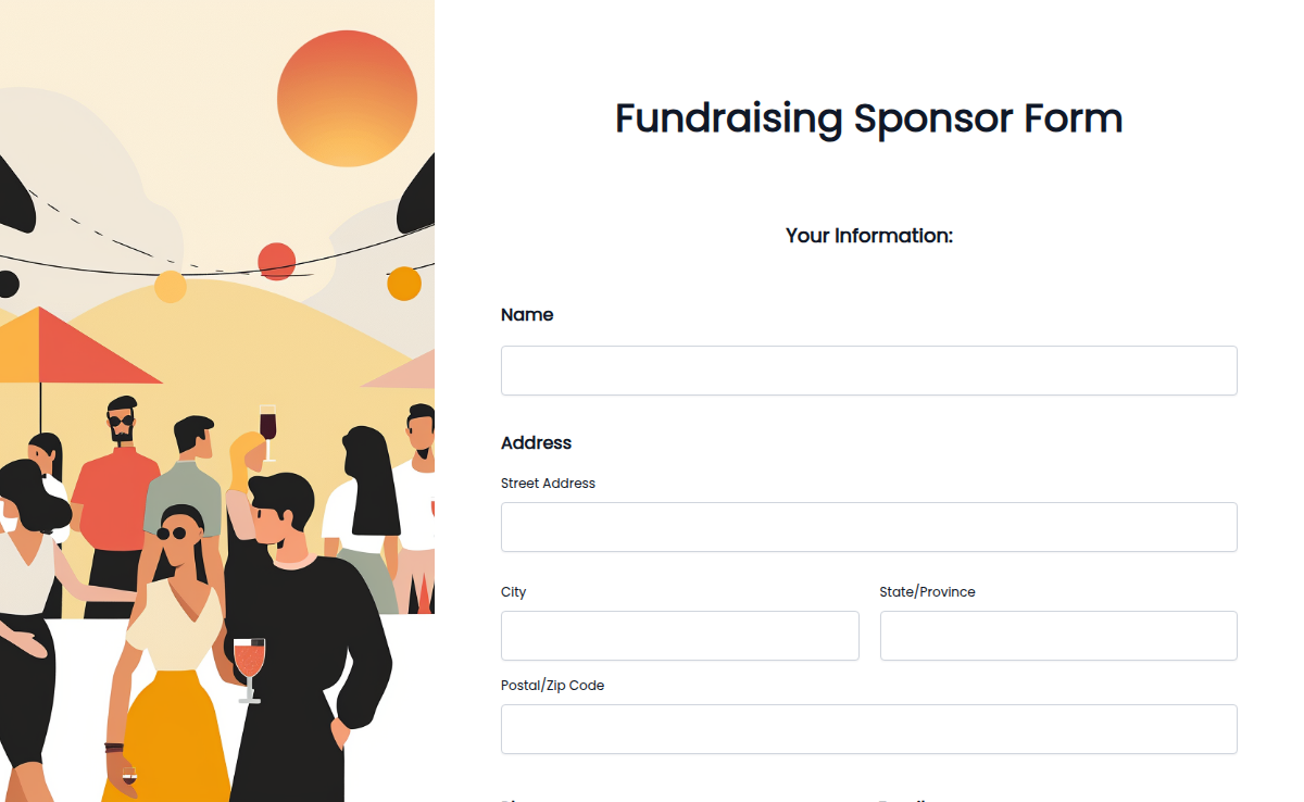 Fundraising Sponsor Form