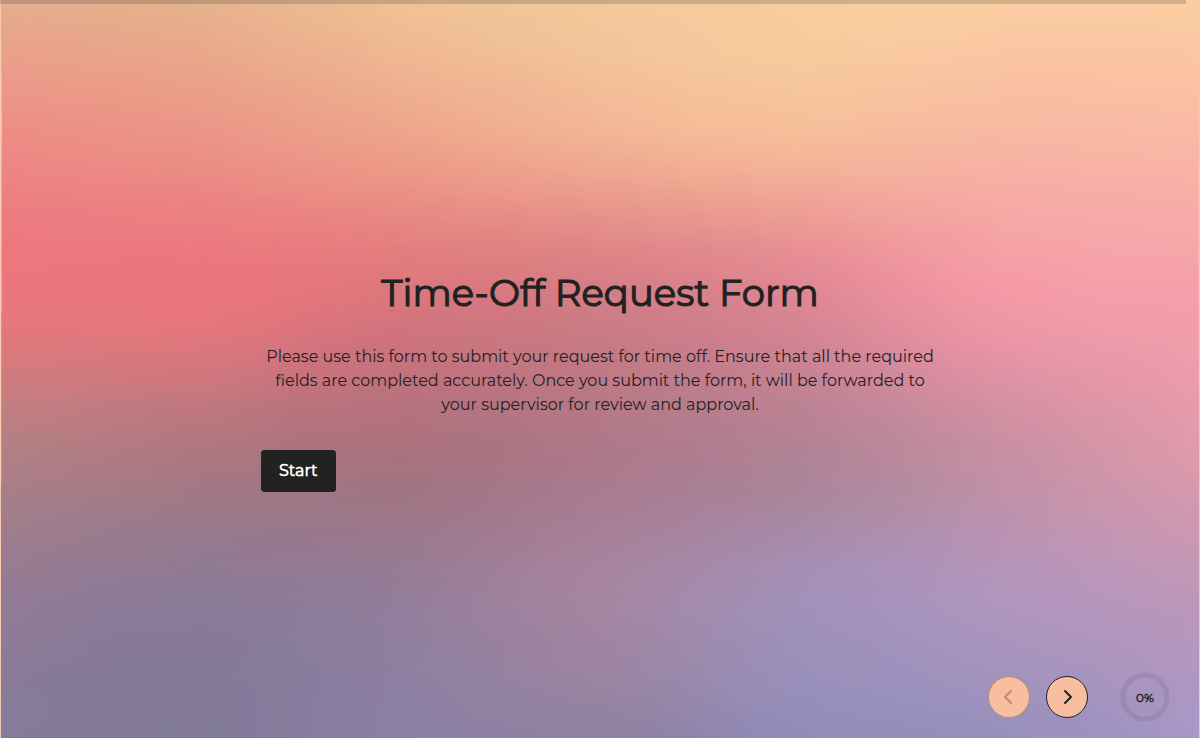 Time-Off Request Form