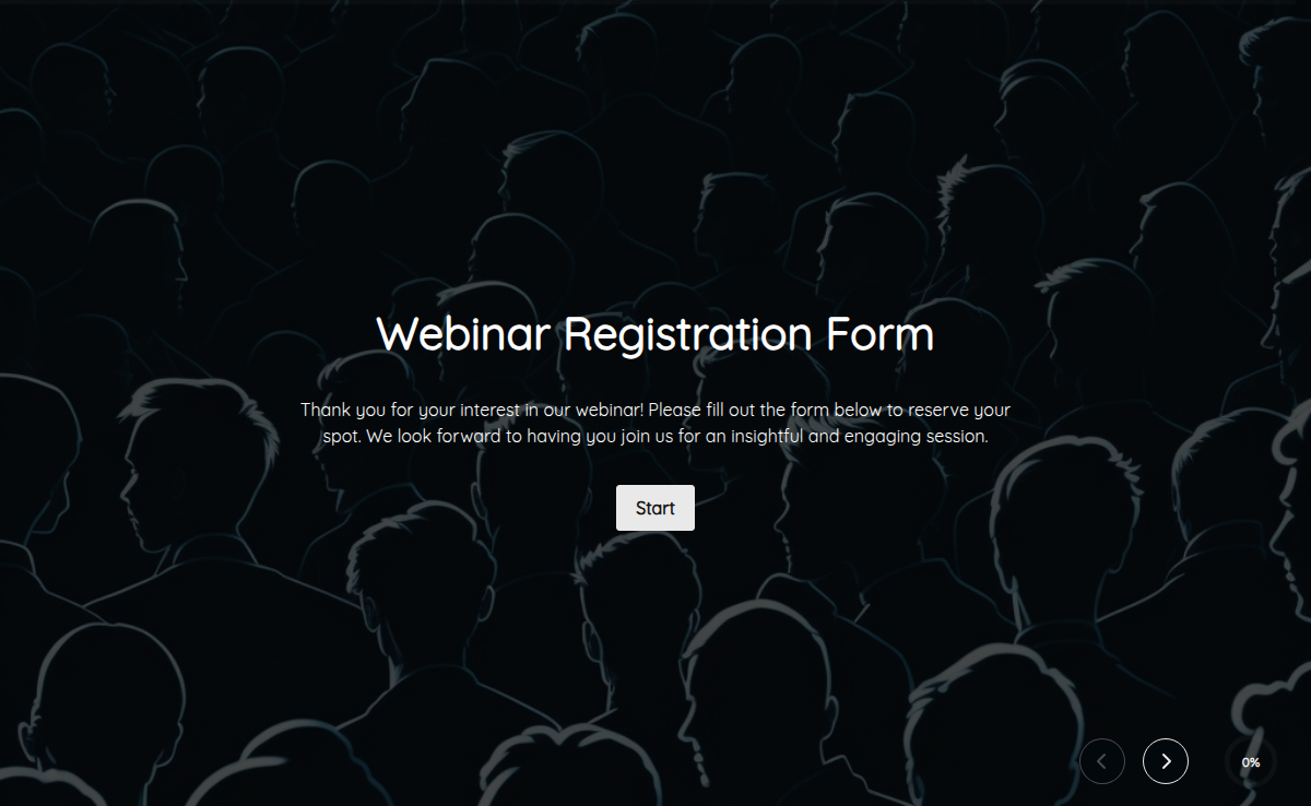 Webinar Registration Form