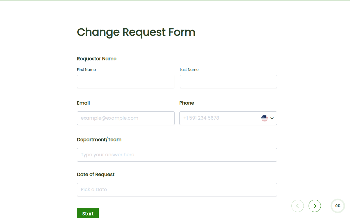Change Request Form