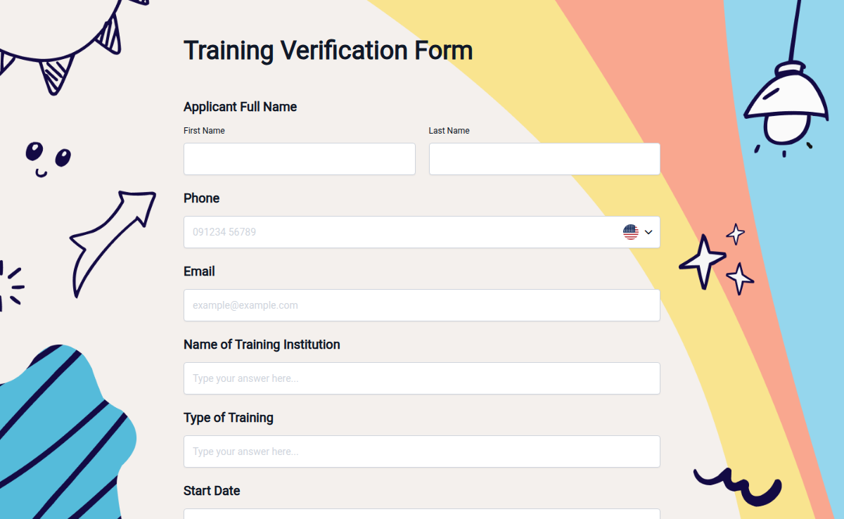 Training Verification Form