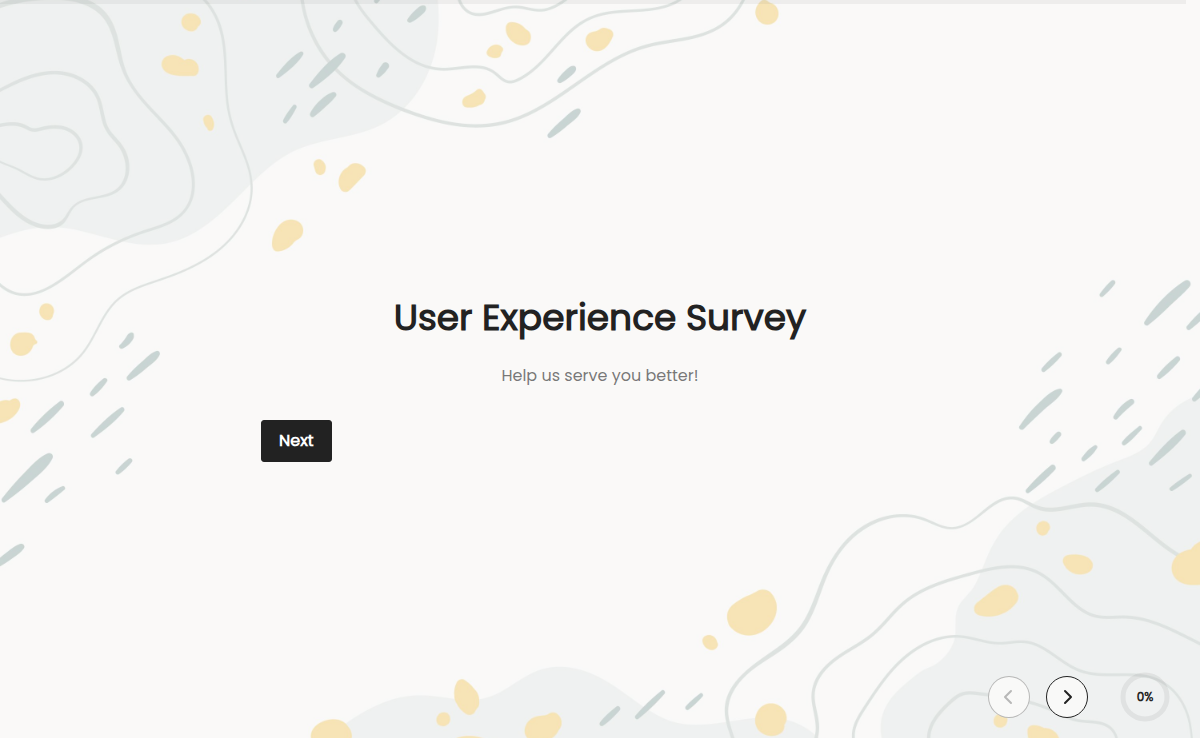 User Experience Survey Template