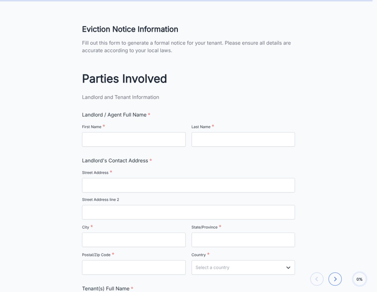 Official Eviction Notice Generator