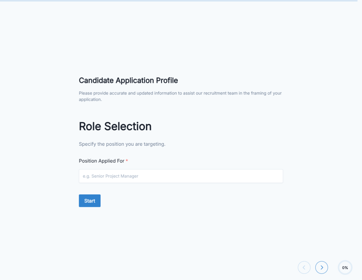General Candidate Application Form