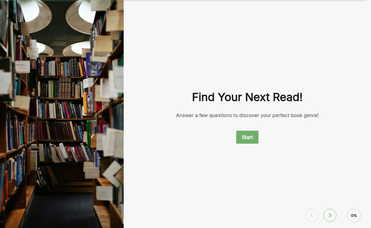 Book Recommendation Quiz