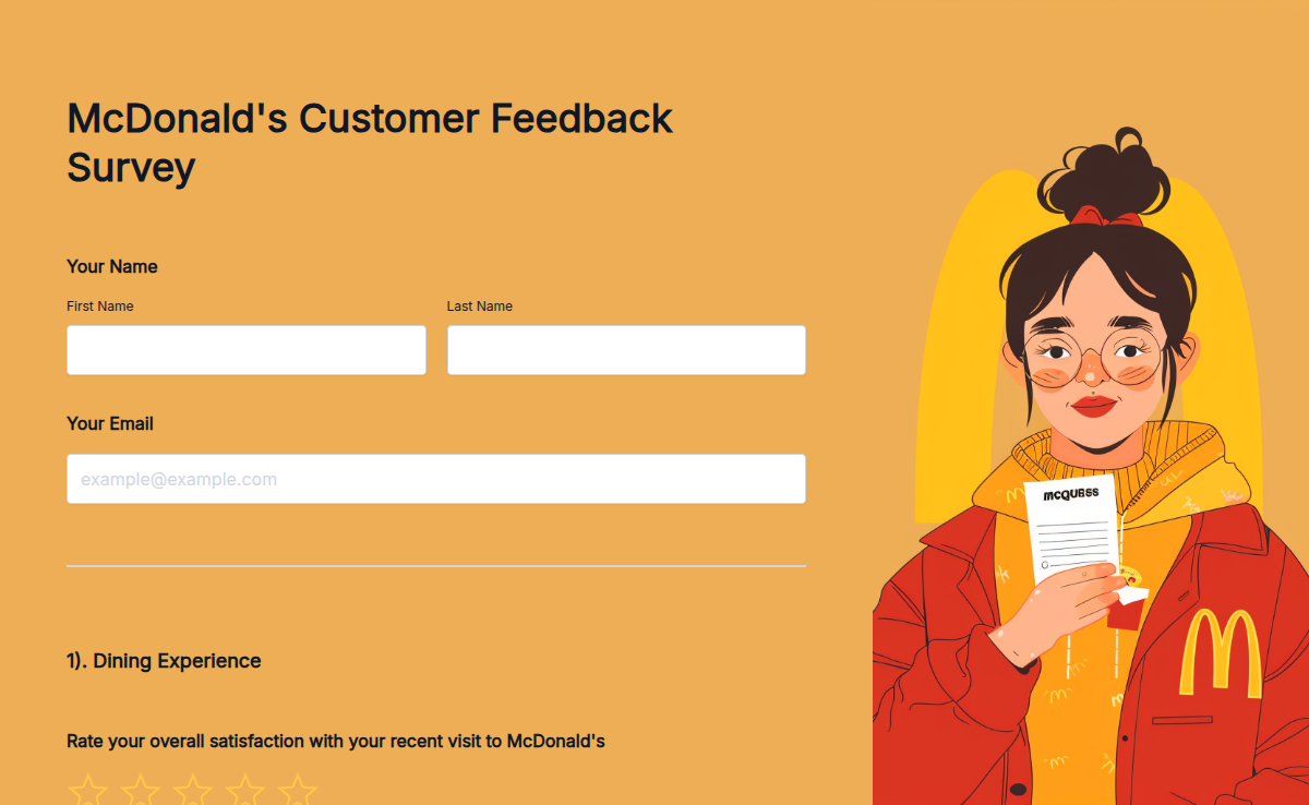 McDonald's Customer Feedback Survey