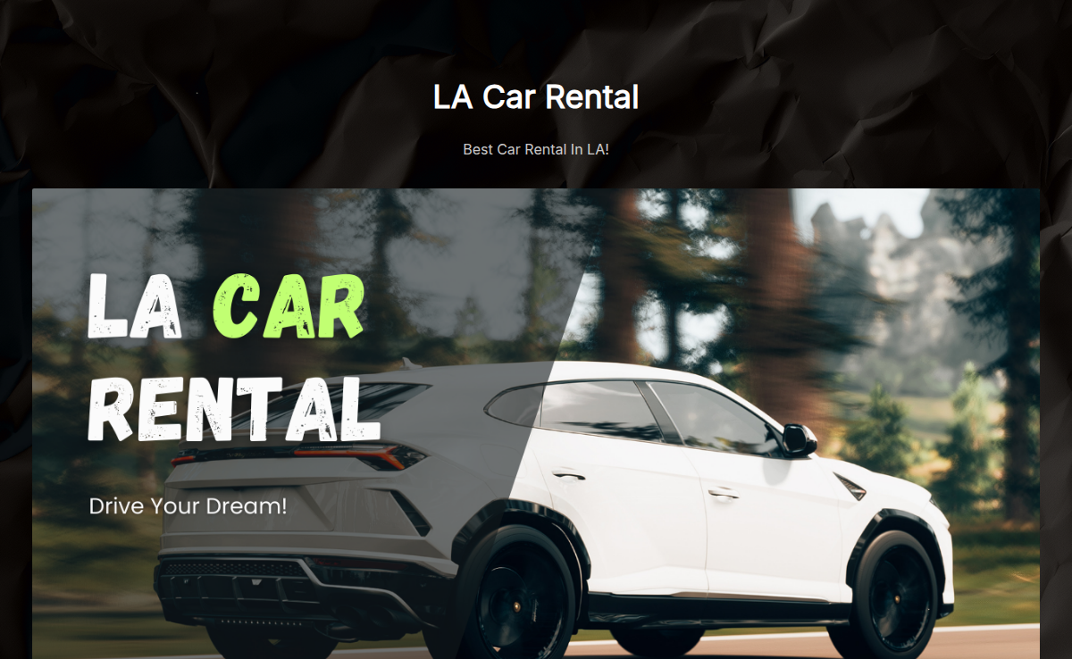 Car Rental Application Form