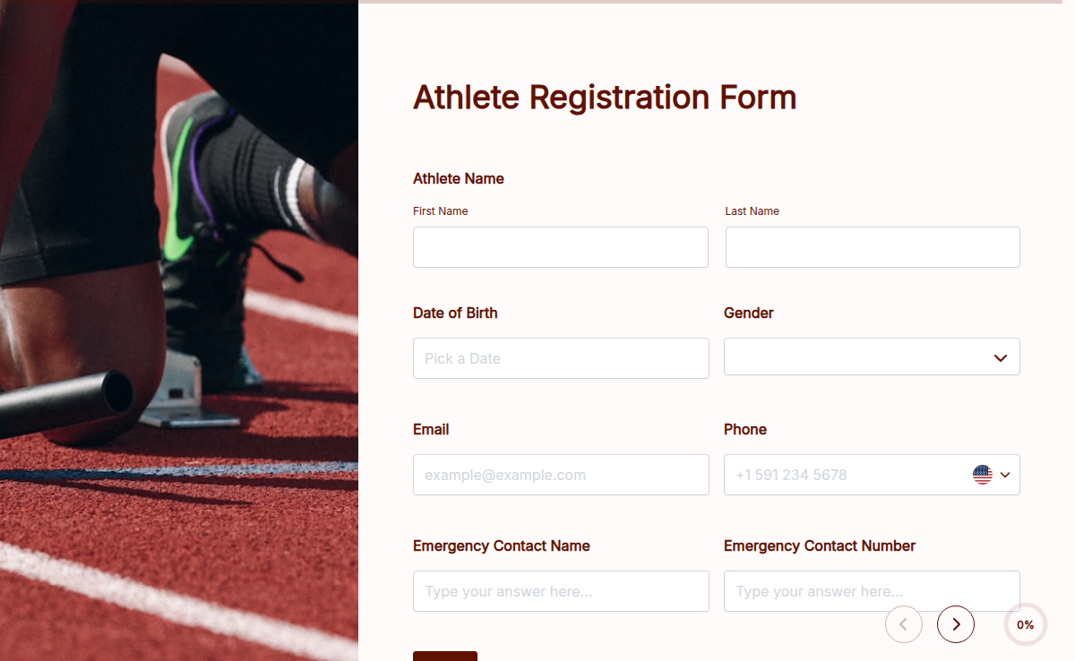Athlete Registration Form