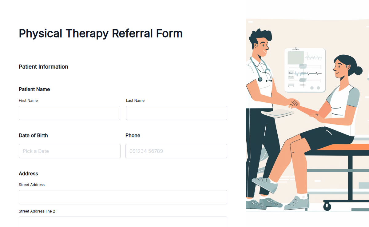 Physical Therapy Referral Form