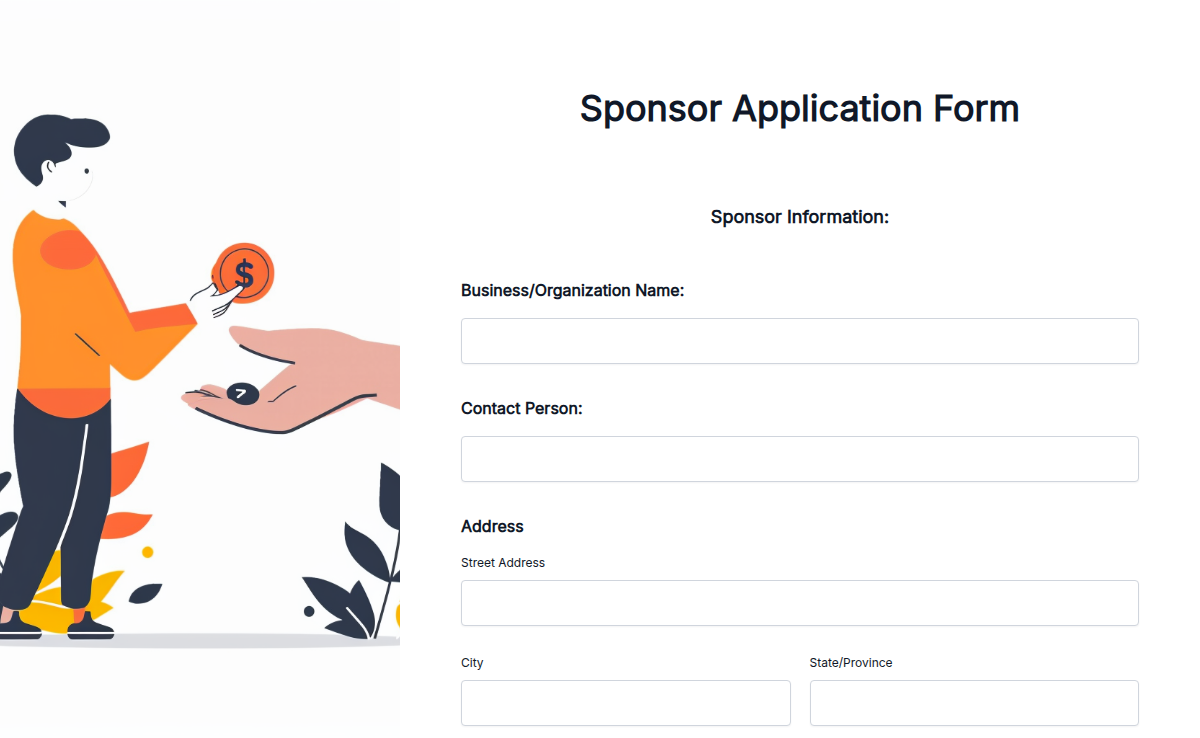 Sponsor Application Form