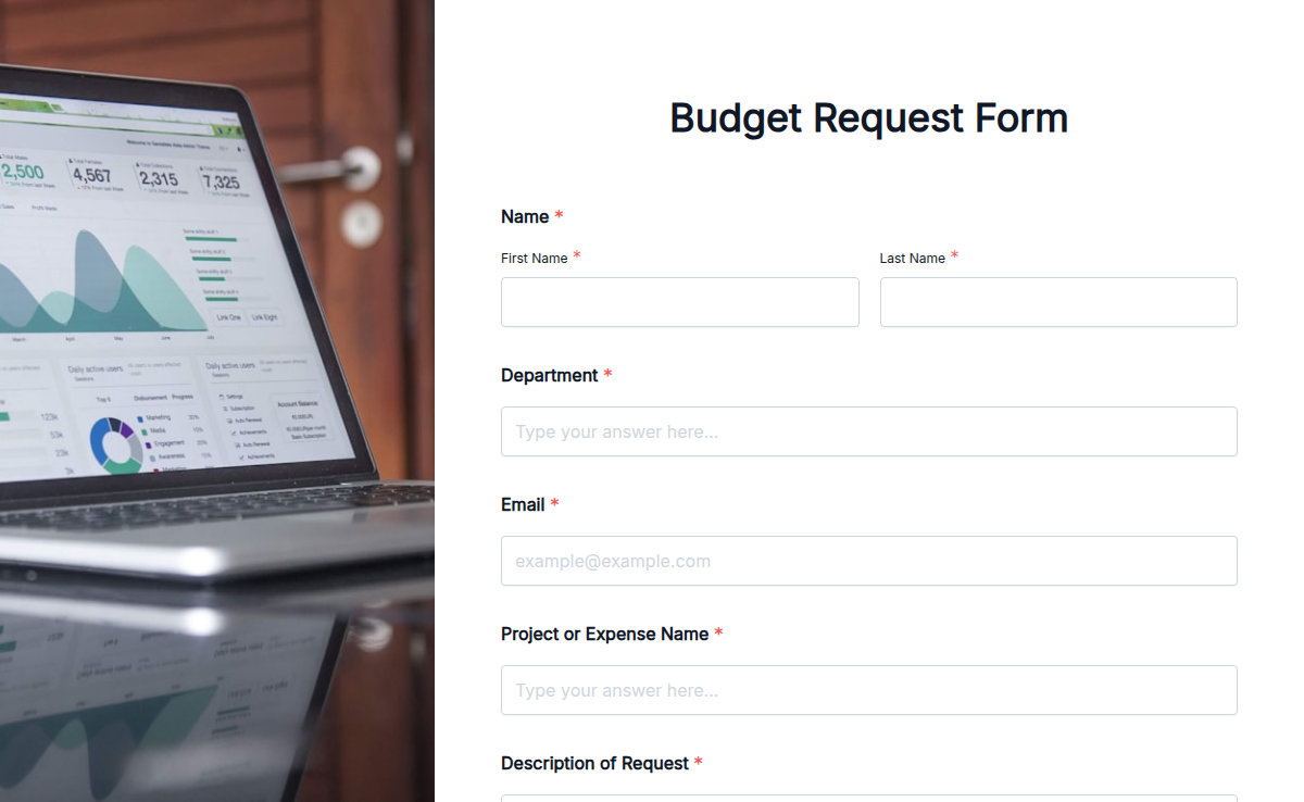 Budget Request Form