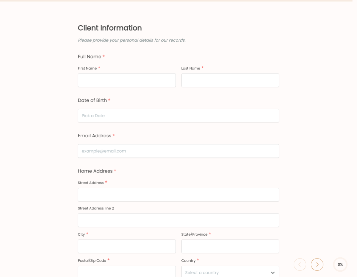 Salon Service & Treatment Consent Form