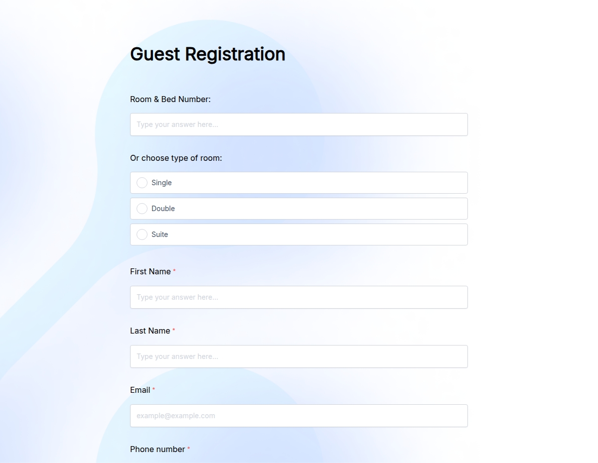 Guest Registration