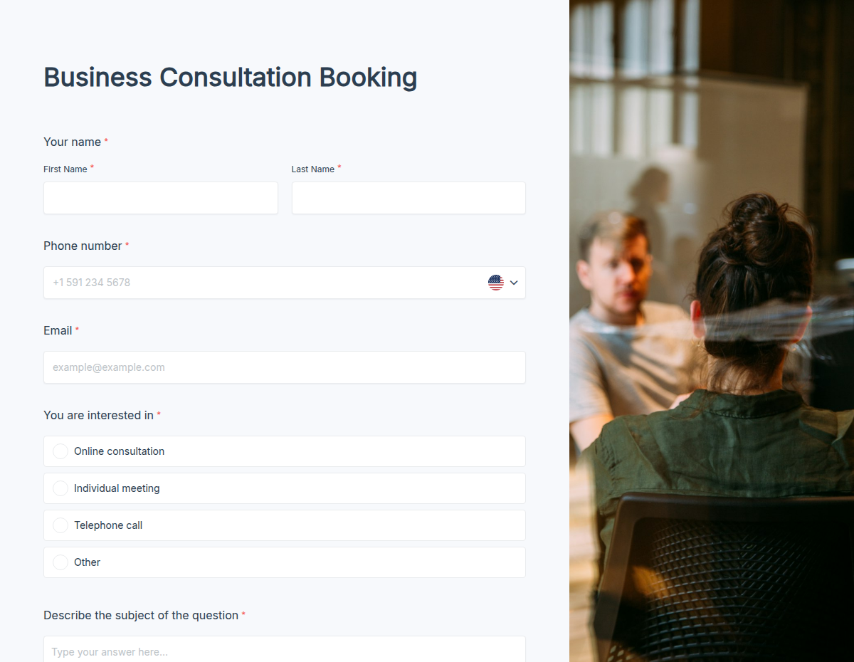 Business Consultation Booking