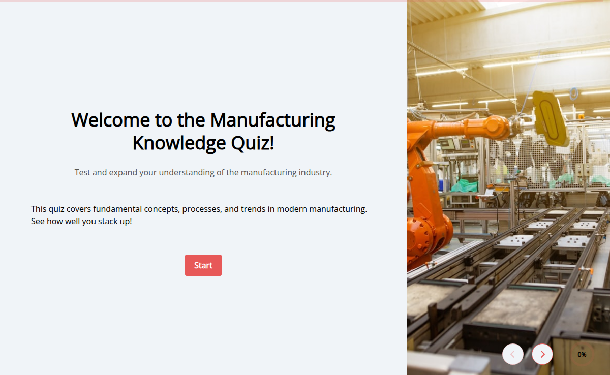 Manufacturing Industry Knowledge Quiz
