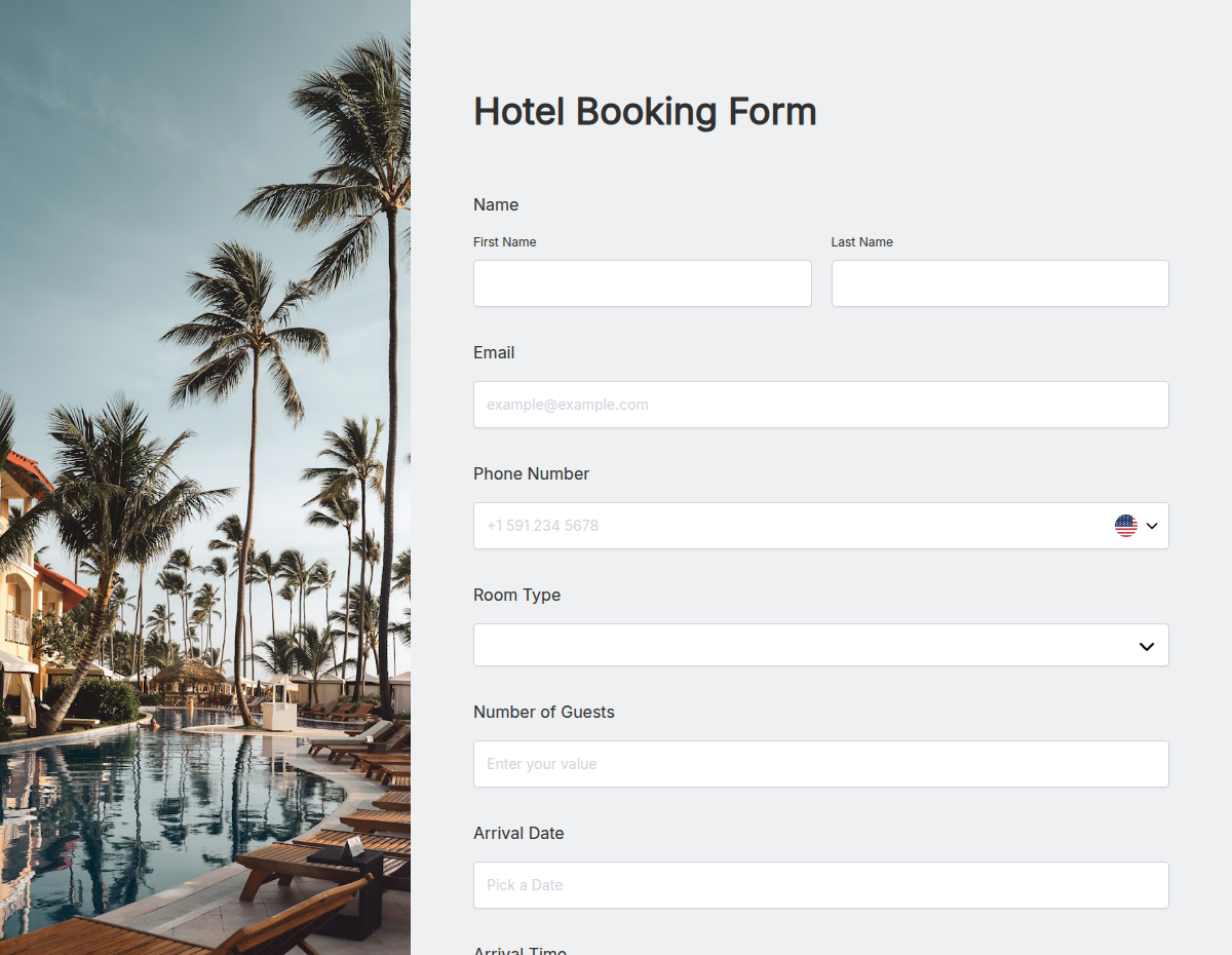 Hotel Booking Form